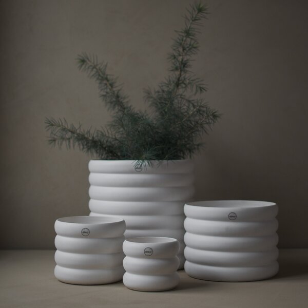 DBKD Květináč Mud Medium - White DK105