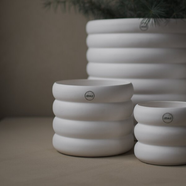 DBKD Květináč Mud Medium - White DK105
