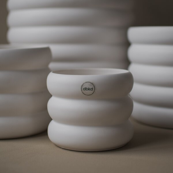 DBKD Květináč Mud Medium - White DK105