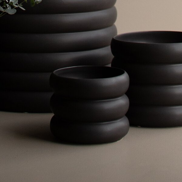 DBKD Květináč Mud Small - Black DK153