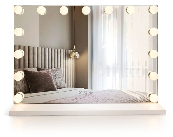 Rea Kosmetické zrcadlo 58x45 cm s regulovatelným LED osvětlením HOM-12010