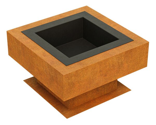 Zahradní ohniště Corten HOGAR 5 100x100x58 cm