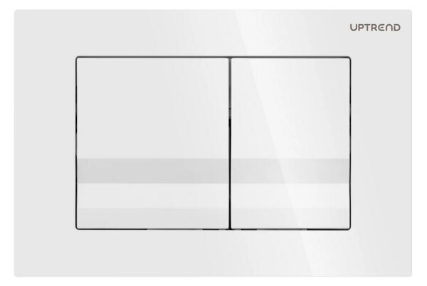 UPTrend Ovládací tlačítko pro WC podomítkové moduly YOSEMITE SHINY WHITE UP001, bílá lesk