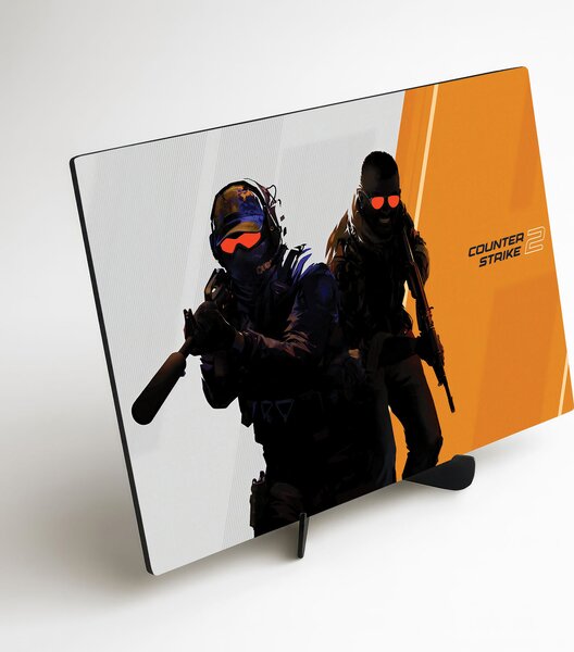 DUBLEZ | Dřevěný obraz pro hráče - Counter-Strike 2 | UV tisk, Premium