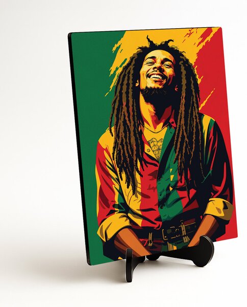 DUBLEZ | Barevný reggae obraz - Bob Marley | UV tisk, Premium