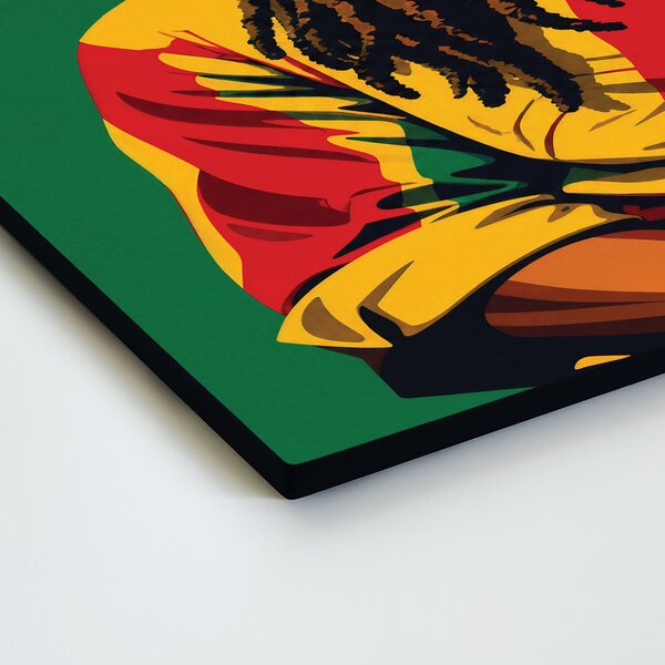 DUBLEZ | Barevný reggae obraz - Bob Marley | UV tisk, Premium