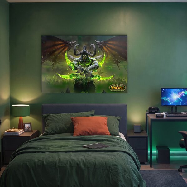DUBLEZ | Obraz World of Warcraft - Illidan Stormrage | UV tisk, Premium