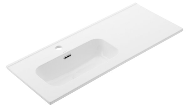 UPTrend Obdélníkové keramické umyvadlo do nábytku/zápustné do desky CHARO 90L TR411-900L, bílá lesk