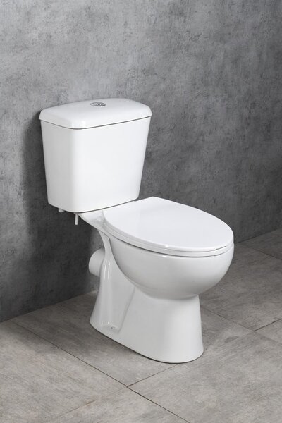 Aqualine JOSE WC kombi, dvojtlačítko 3/6l, zadní odpad, bílá PS8812