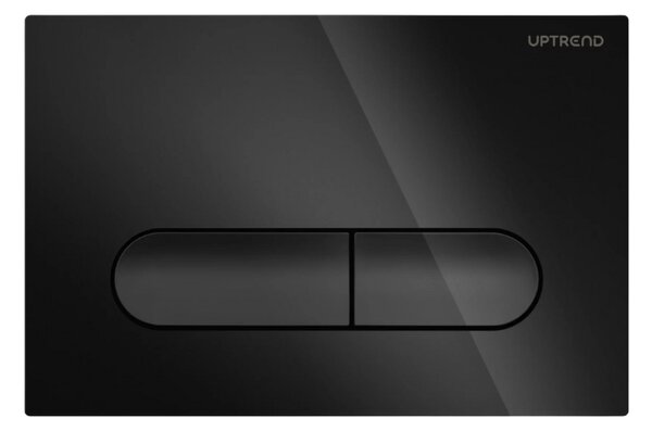 UPTrend Ovládací tlačítko pro WC podomítkové moduly YOSEMITE SHINY BLACK UP004‑B18, černá lesk