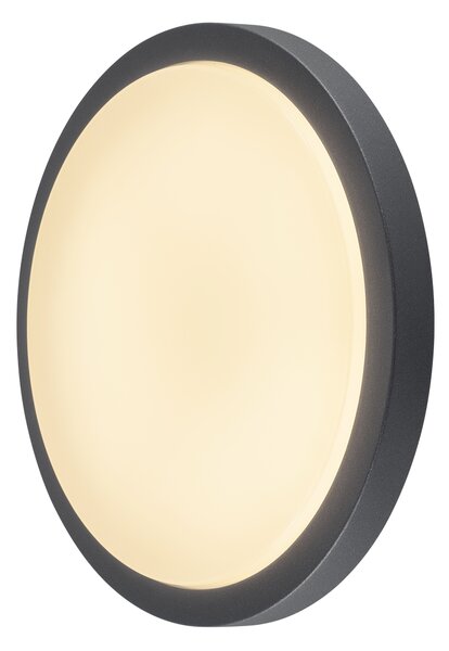 SLV 229965 Ainos, stropní kulaté svítidlo, LED 21W 3000K, antracit, průměr 30cm, IP44