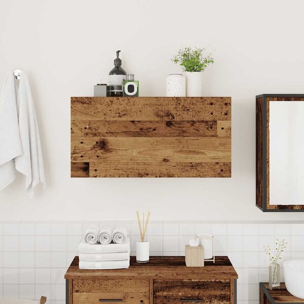Koupelnová nástěnná skříňka old wood 80 x 25 x 40 cm kompozit