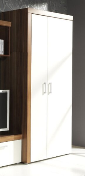 Vikio Šatní skříň v dekoru švestka v kombinaci s krémovu barvou F1050