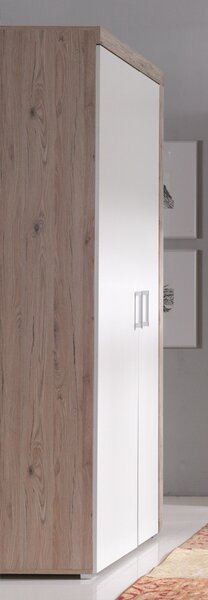 Vikio Šatní skříň v dekoru dub san remo v kombinaci s krémovu barvou F1050