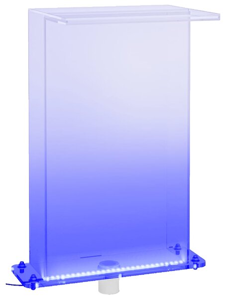 Bazénová fontána s RGB LED osvětlením akryl 51 cm