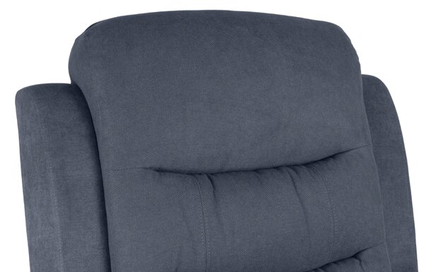 Relaxační polohovací TV křeslo FORN — látka, šedá, nosnost 130 kg