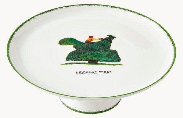 Stojan na dort z kostního porcelánu Fine Bone China Doodles