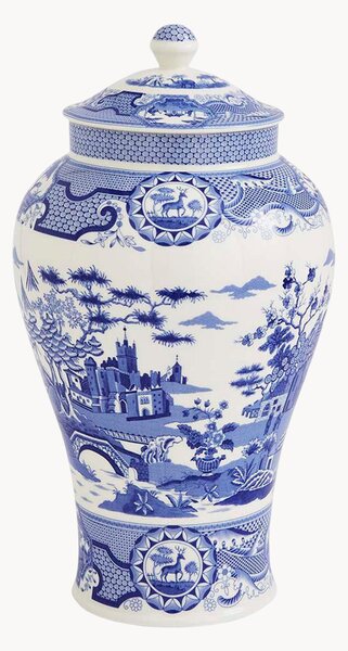 Porcelánová váza Blue Italian Gothic Castle