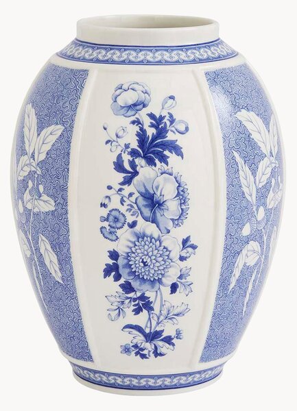 Porcelánová váza Blue Italian British Flowers
