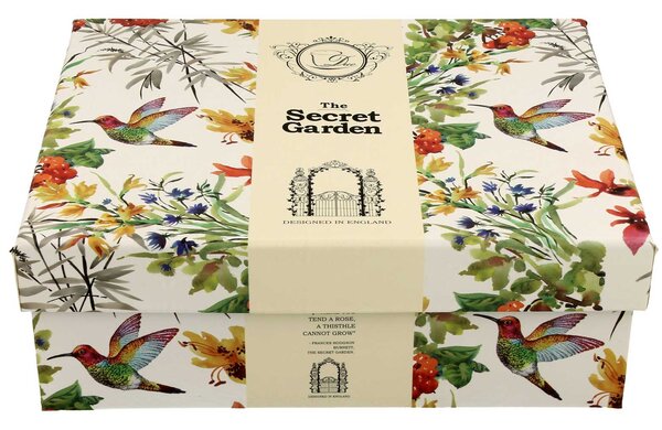 Porcelánový šálek s podšálkem Secret Garden 90 ml set 2ks