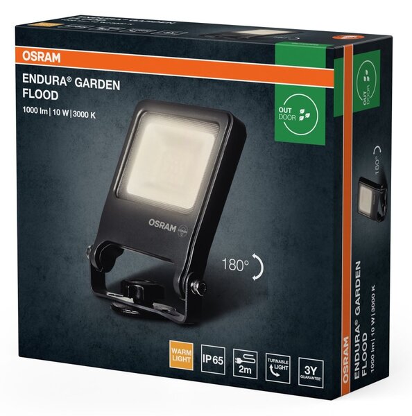 Venkovní LED reflektor 10 W, teplá bílá