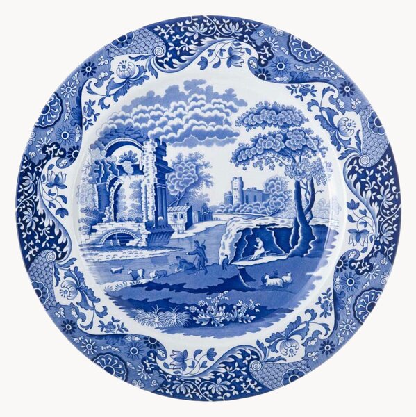 Servírovací talíř z kameniny Blue Italian