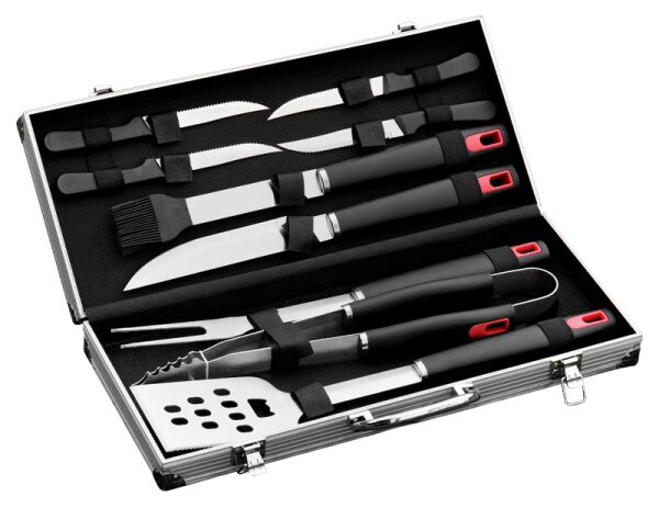 Velaco Sada příslušenství k zahradnímu grilu 9v1 BBQ-A1, nerez