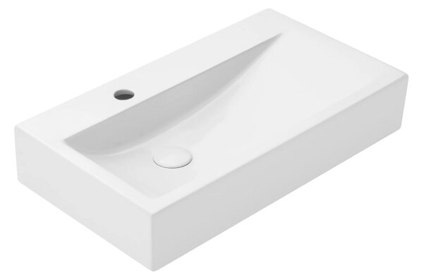 UPTrend Obdélníkové keramické umyvadlo na desku/závěsné RENO TR4310, bílá lesk
