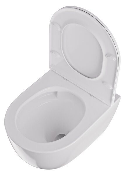 UPTrend Závěsný WC komplet bez příruby CANEO VORTEX TR2196DF včetně Soft-Close sedátka, bílá lesk