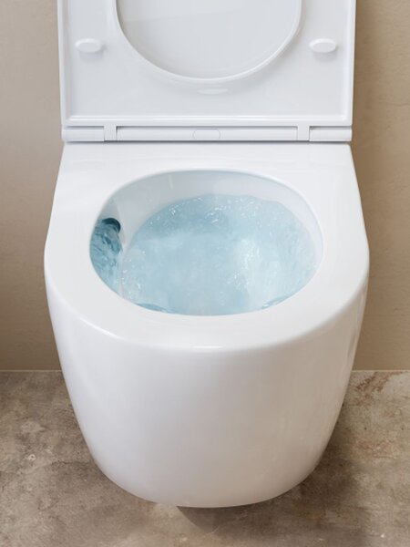 UPTrend Závěsný WC komplet bez příruby CANEO VORTEX TR2196DF včetně Soft-Close sedátka, bílá lesk