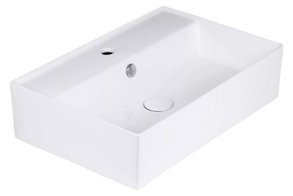 UPTrend Obdélníkové keramické umyvadlo na desku TORINO TR41297, bílá lesk