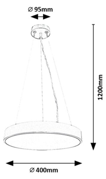 Rabalux 71040 Tesia LED Moderní stropní svítidlo | Přírodní bílá | 36W | Bílá | Kov | Stříbrná - r-71040