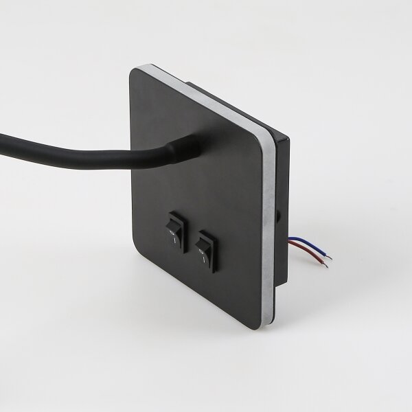 Brilagi - LED Flexibilní nástěnná lampa MAYA Double LED/4W/230V + LED/3W černá