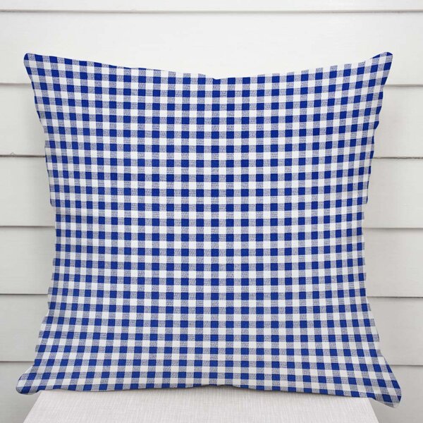 Biante Bavlněný povlak na polštář Sandra SA-057 Modro-bílé kostičky 30 x 50 cm