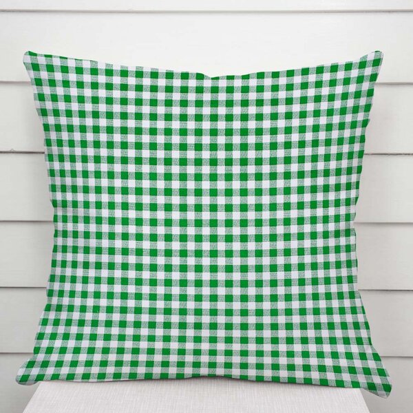 Biante Bavlněný povlak na polštář Sandra SA-058 Zeleno-bílé kostičky 30 x 50 cm
