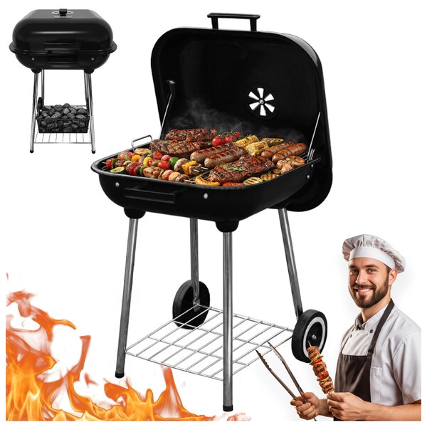 Velaco Zahradní gril na dřevěné uhlí VL05