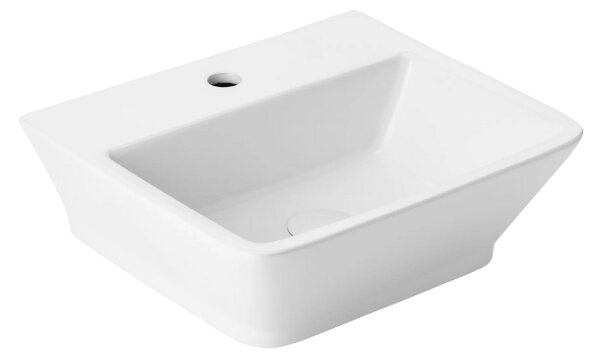 UPTrend Obdélníkové keramické umyvadlo na desku/závěsné APOLLO TR41010, bílá lesk