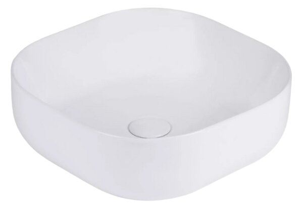 UPTrend Čtvercové keramické umyvadlo na desku HERMOSA SQUARE TR41288, bílá lesk