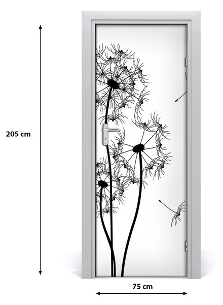 Fototapeta na dveře Pampelišky 75x205 cm