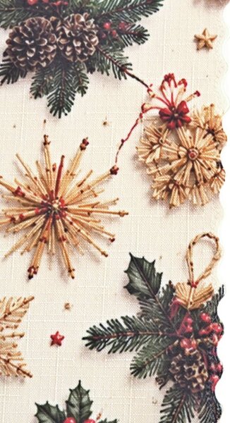 Vánoční běhoun v metráži - Kouzelný advent 38 pouze střih