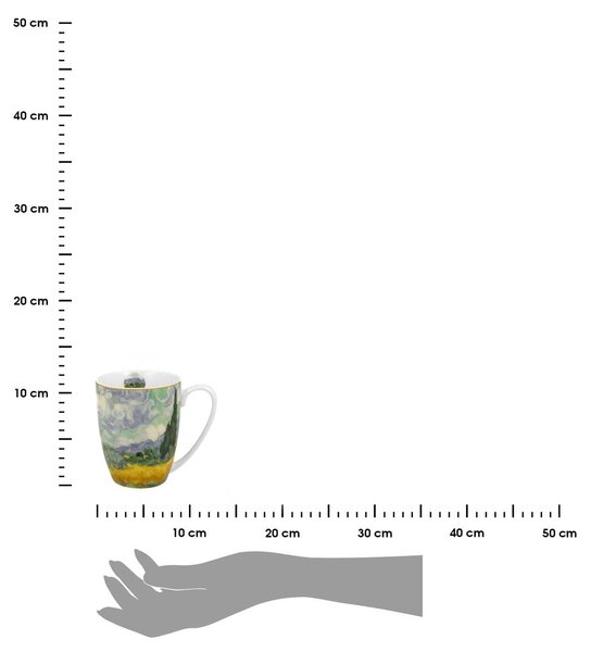 Porcelánový hrnek Van Gogh Wheat Field 350 ml sada 2ks