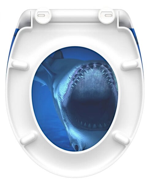 Eisl Sanitär WC prkénko Duroplast Soft Close Blue Shark 82371
