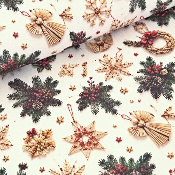 Vánoční látka na ubrusy - Kouzelný advent 160