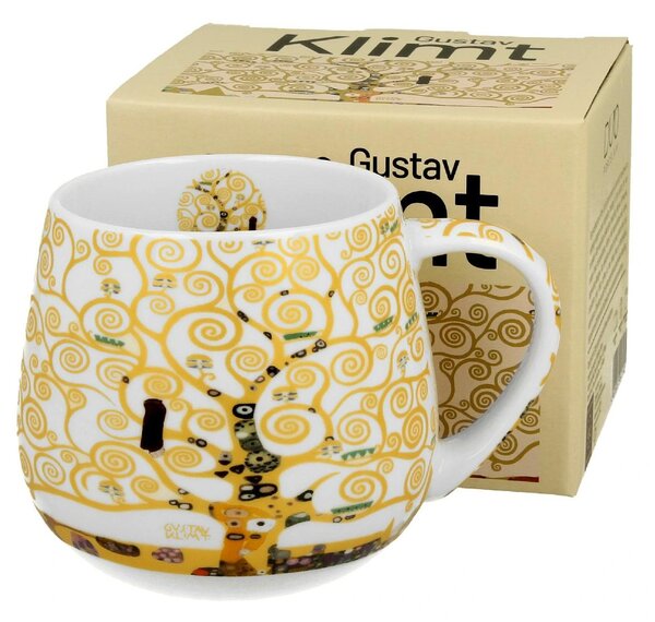 Porcelánový hrnek Klimt Ecru Tree Of Life 430 ml