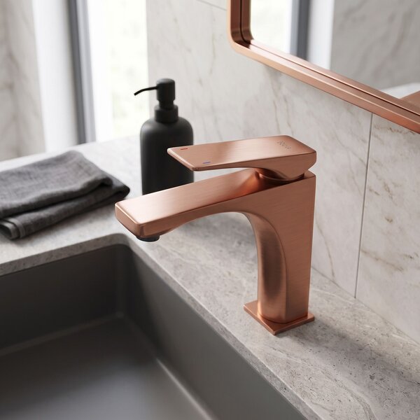 Rea, Umyvadlová baterie PREMIUM REA Joe Brush Copper low, REA-B8936