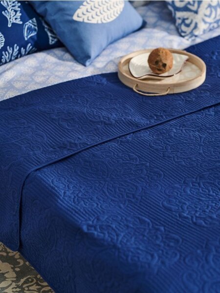 Sinsay - Přehoz na postel - námořnická modrá
