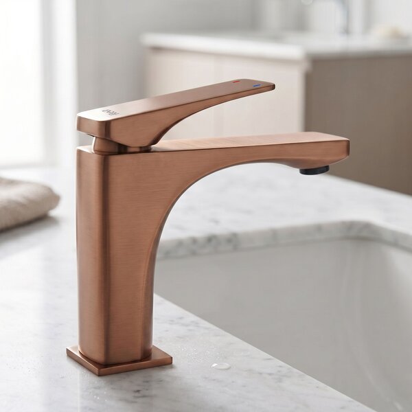 Rea, Umyvadlová baterie PREMIUM REA Joe Brush Copper low, REA-B8936
