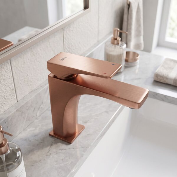 Rea, Umyvadlová baterie PREMIUM REA Joe Brush Copper low, REA-B8936