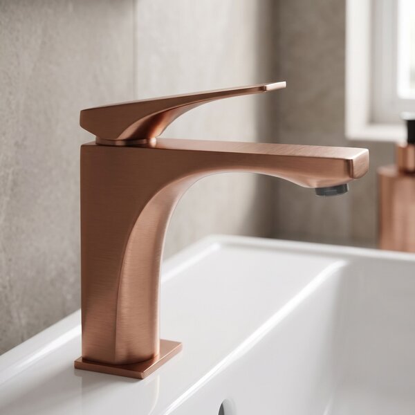Rea, Umyvadlová baterie PREMIUM REA Joe Brush Copper low, REA-B8936