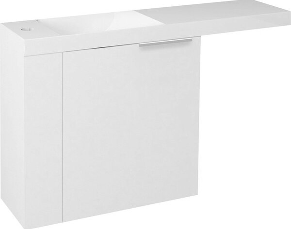Sapho LATUS VI umyvadlová skříňka 50x50x22cm, levá, bílá (55835) LT615-3030